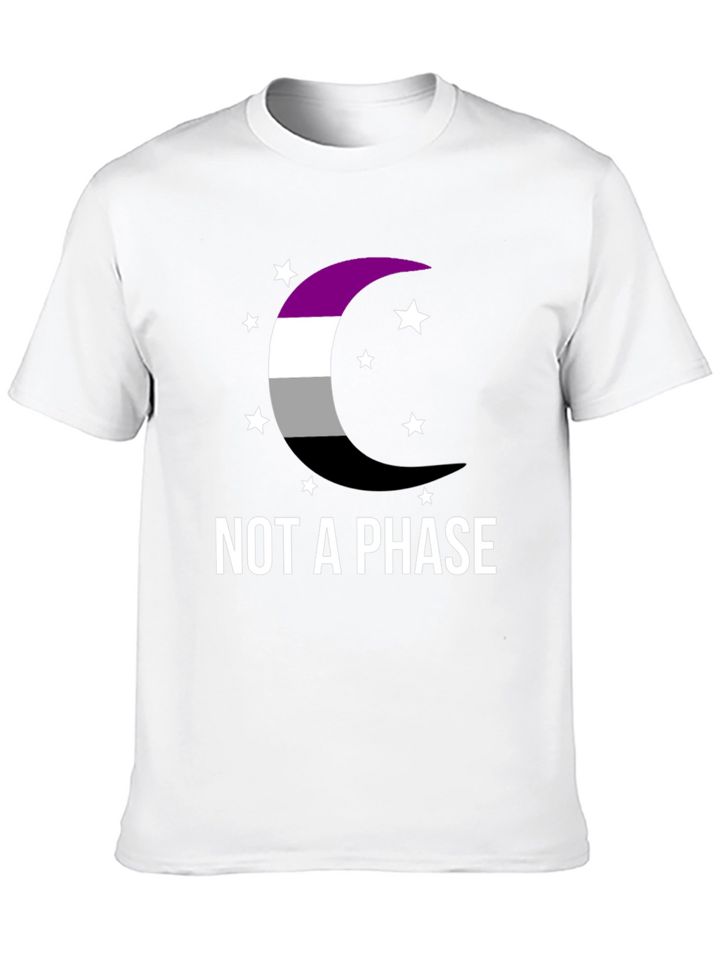 Asexual Pride Moon T-Shirt - Not A Phase