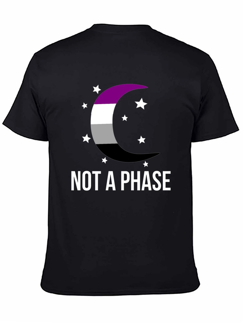 Asexual Pride Moon T-Shirt - Not A Phase