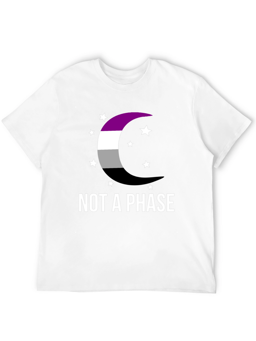 Asexual Pride Moon T-Shirt - Not A Phase
