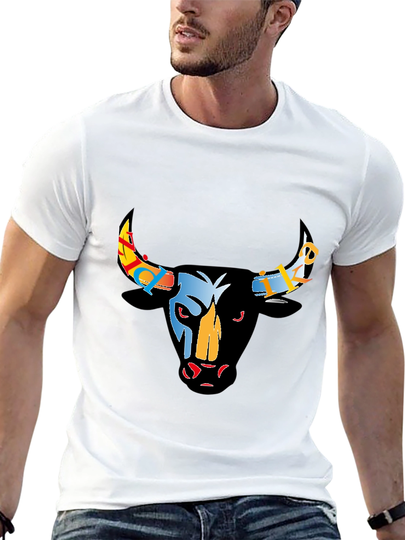 Bull Graphic T-Shirt - Bold & Unique Design