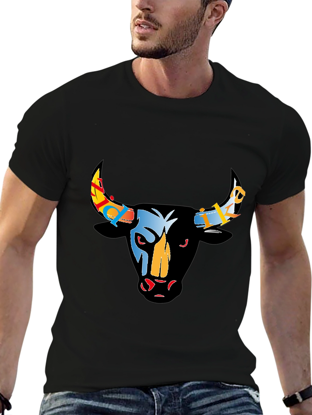 Bull Graphic T-Shirt - Bold & Unique Design