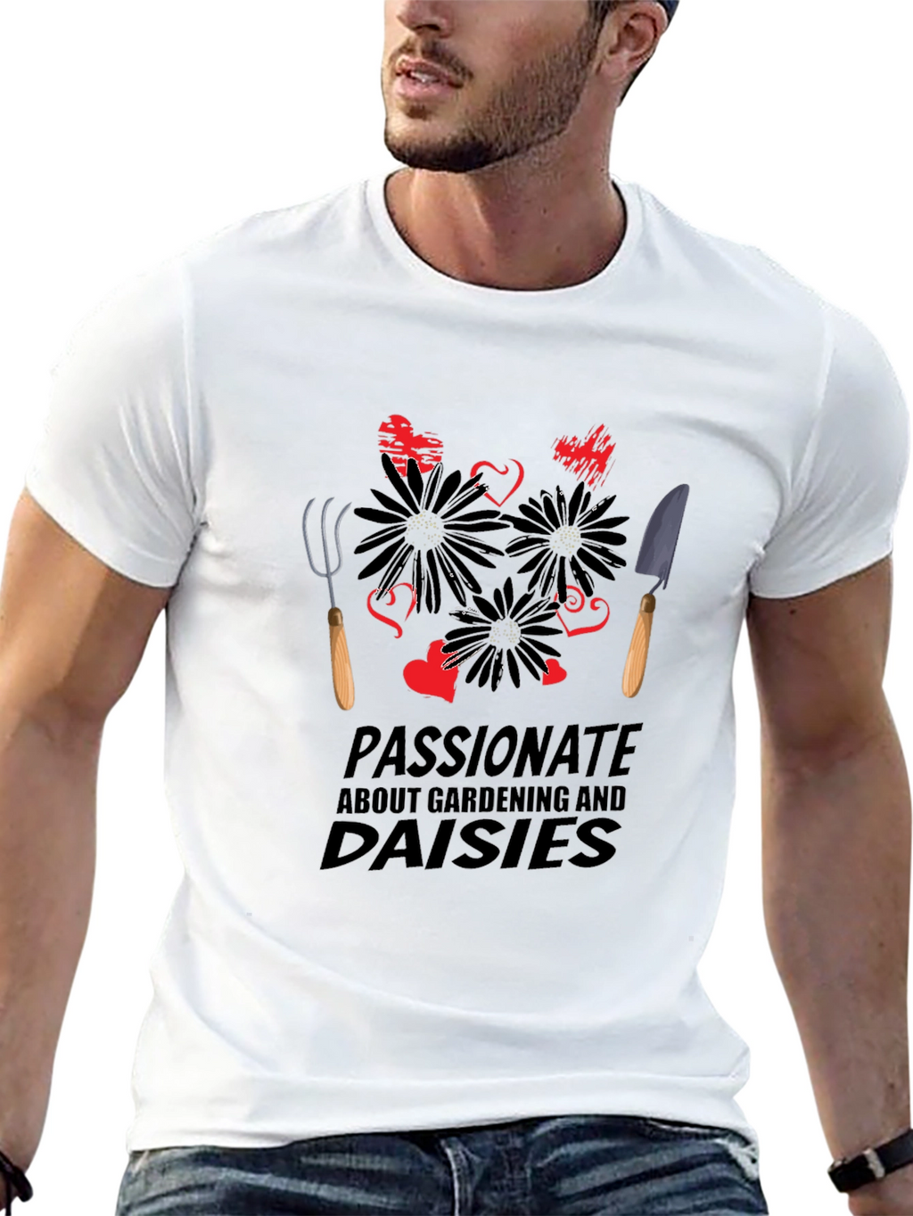 Gardening & Daisies Graphic Tee