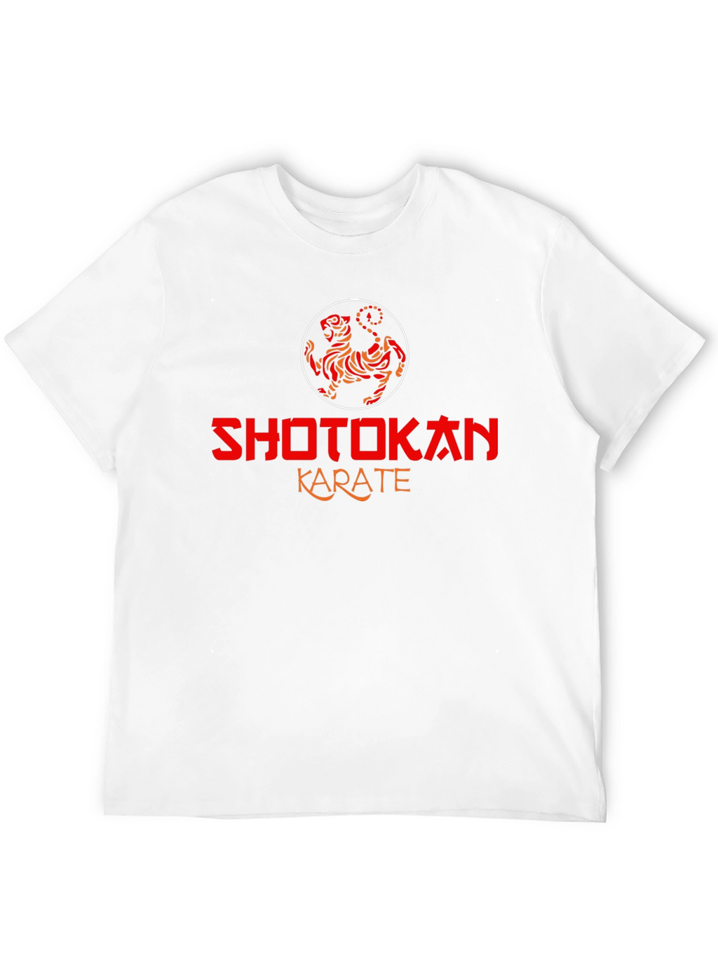 Shotokan Karate Black T-Shirt Tiger Logo