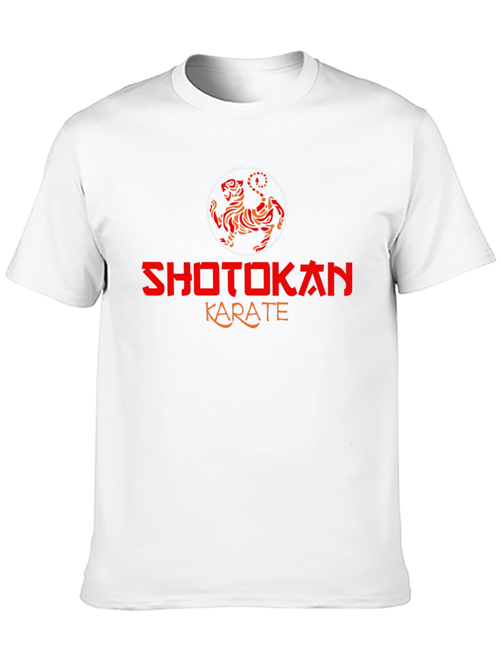 Shotokan Karate Black T-Shirt Tiger Logo
