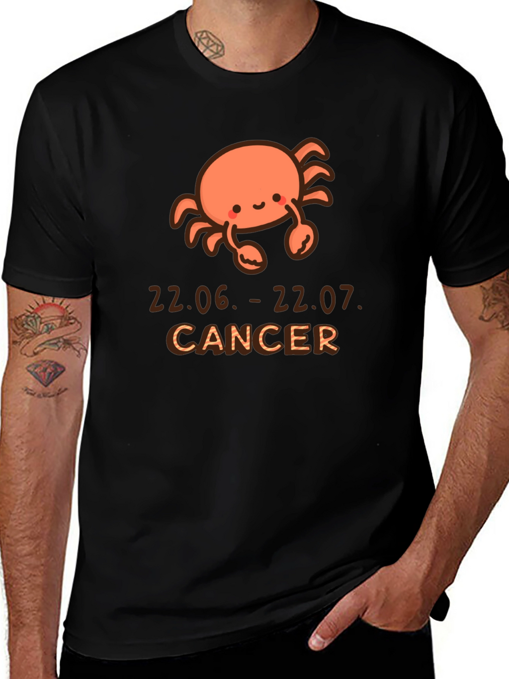 Cute Cancer Zodiac T-Shirt - June July Birthday Gift