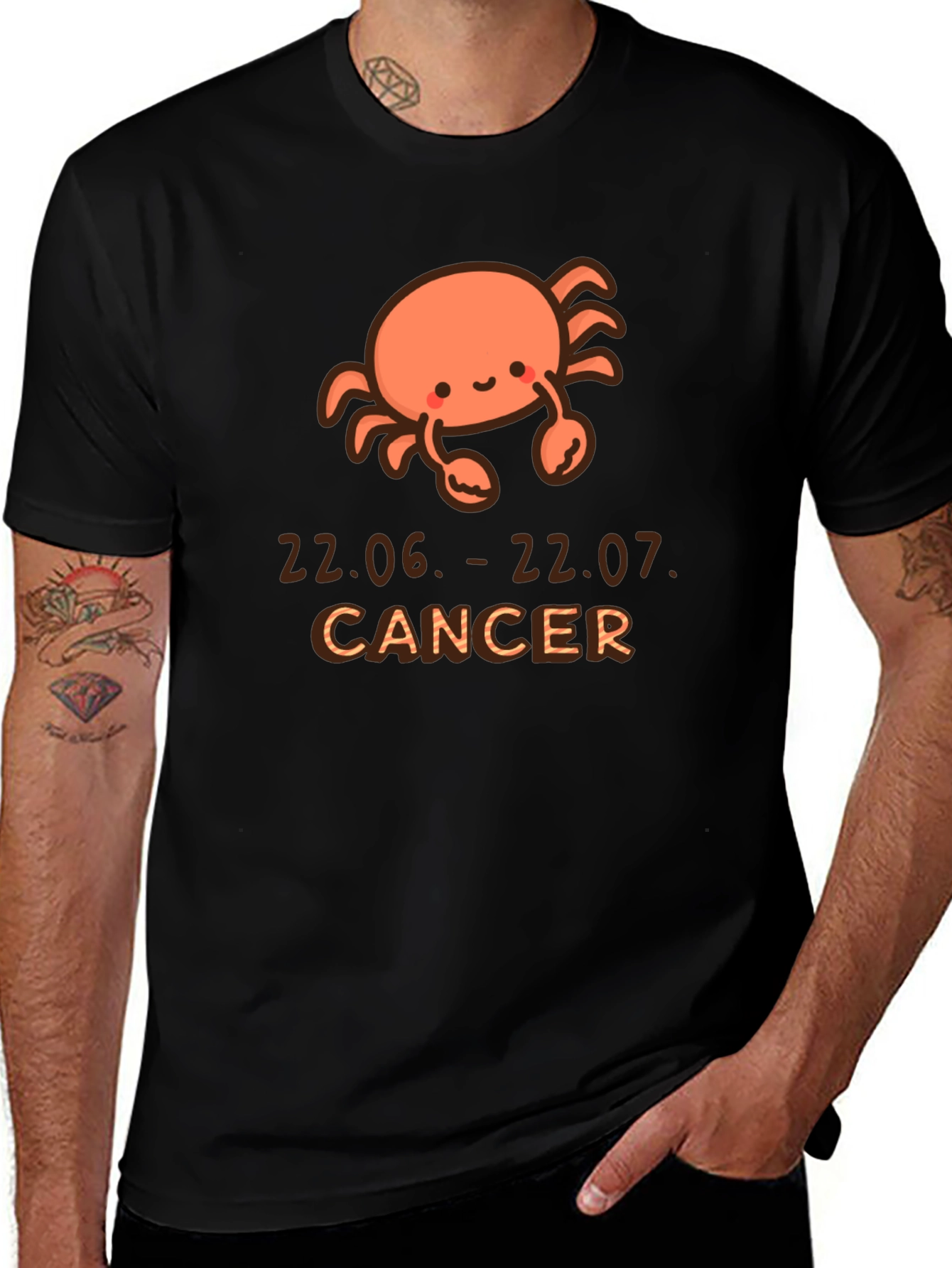 Cute Cancer Zodiac T-Shirt - June July Birthday Gift
