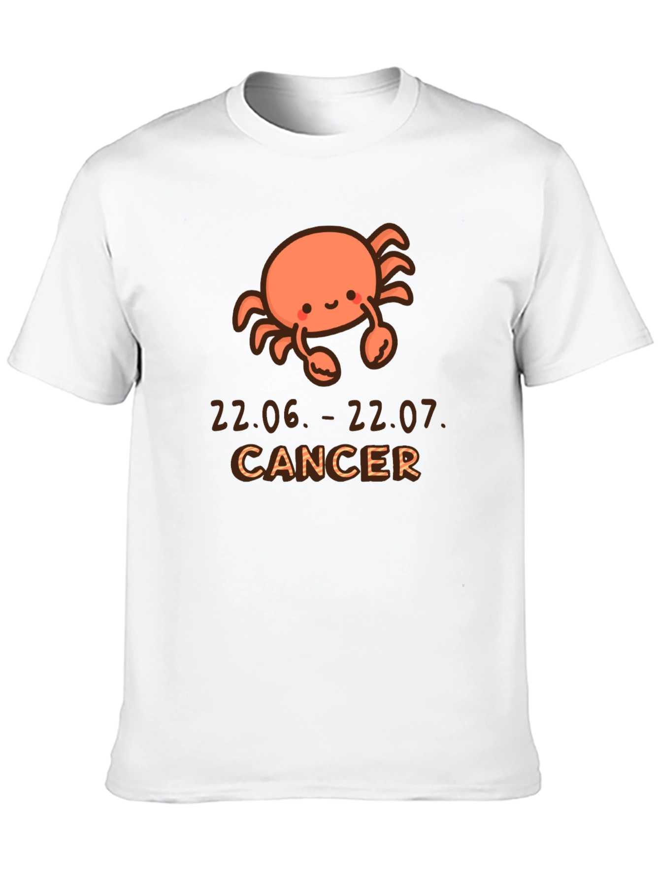 Cute Cancer Zodiac T-Shirt - June July Birthday Gift
