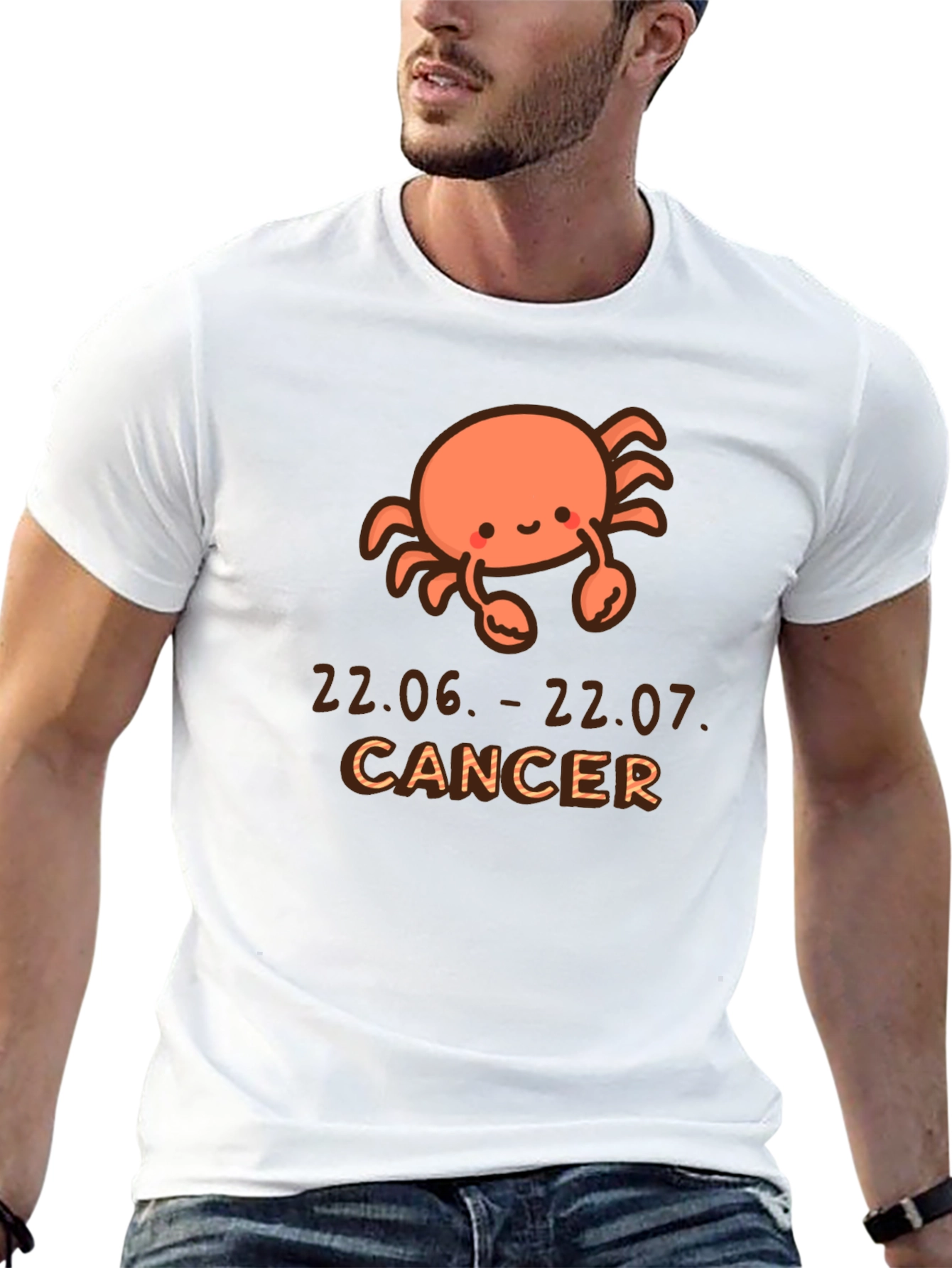 Cute Cancer Zodiac T-Shirt - June July Birthday Gift