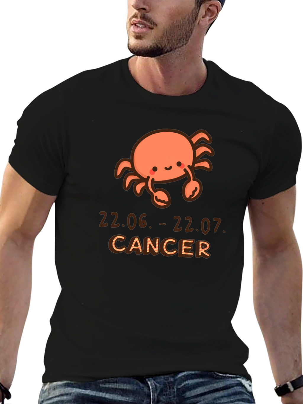 Cute Cancer Zodiac T-Shirt - June July Birthday Gift