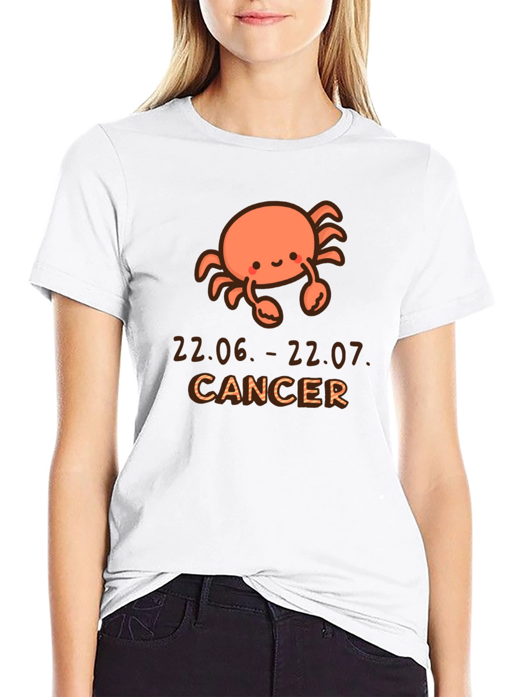 Cute Cancer Zodiac T-Shirt - June July Birthday Gift
