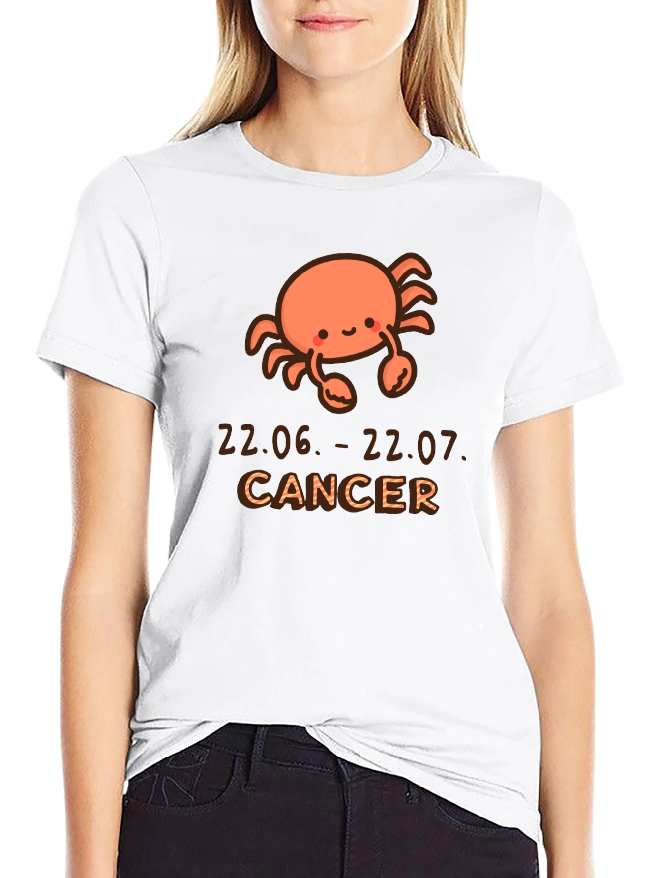 Cute Cancer Zodiac T-Shirt - June July Birthday Gift