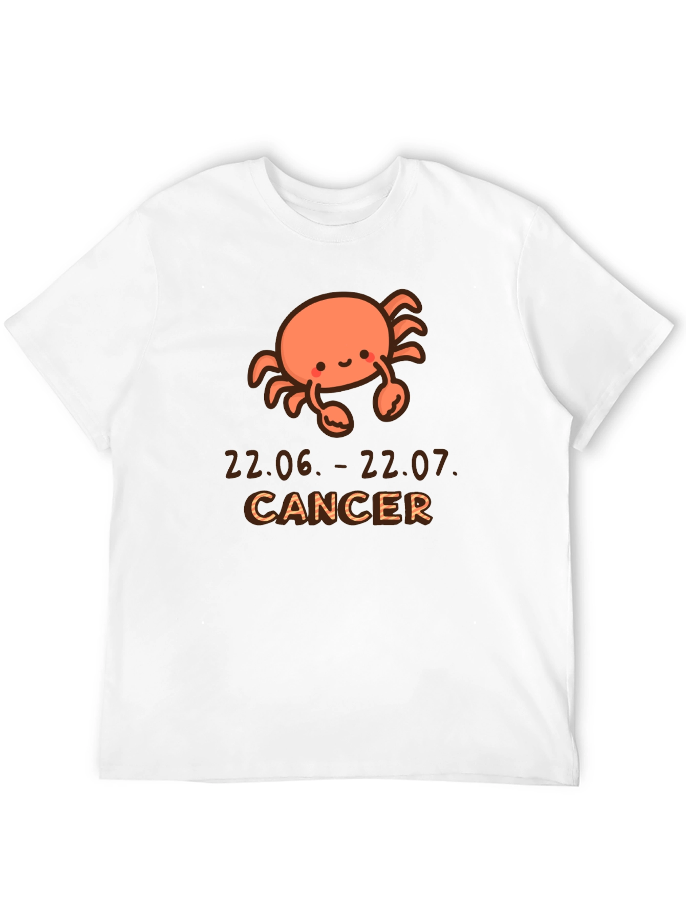 Cute Cancer Zodiac T-Shirt - June July Birthday Gift