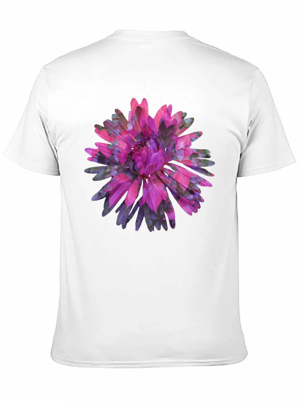 Floral Print Black Tee