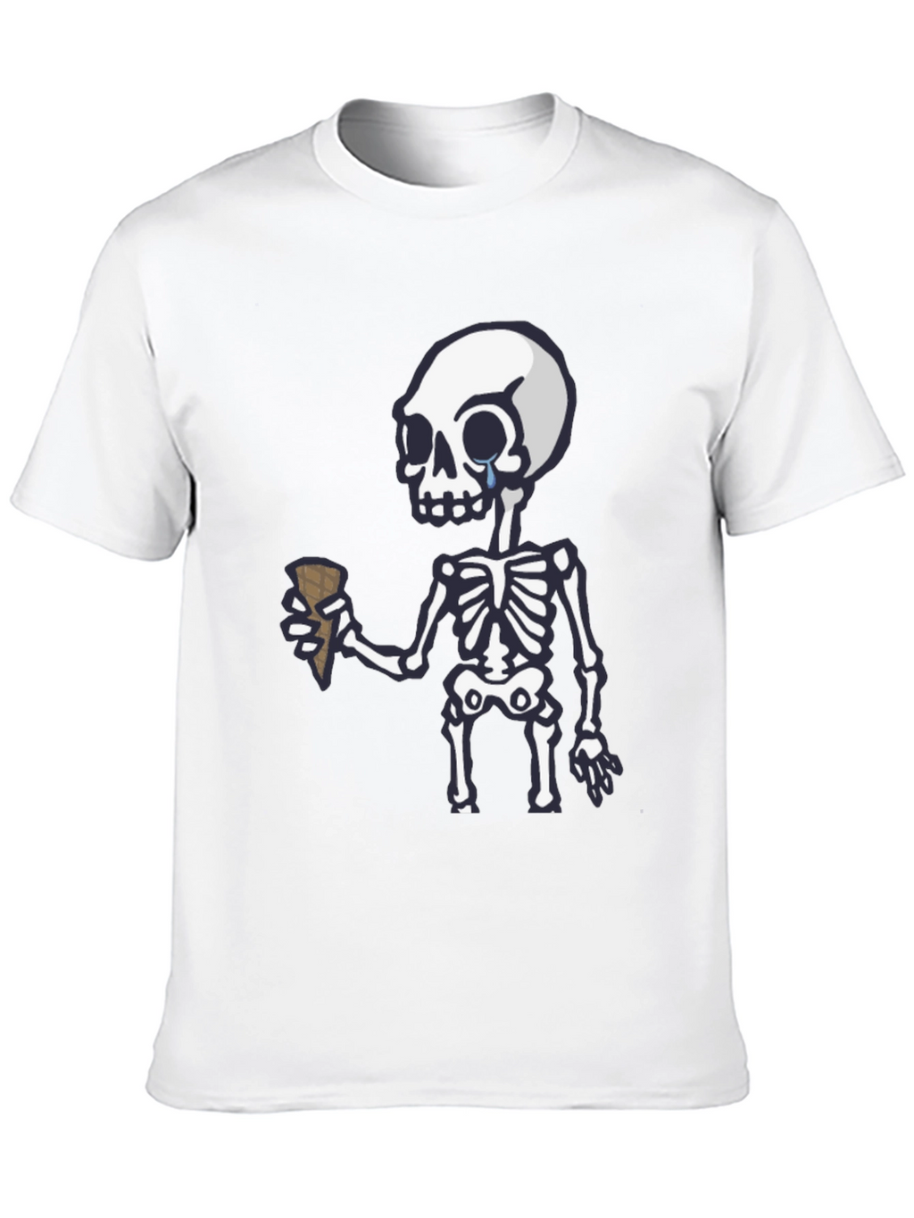 Crying Skeleton Ice Cream T-Shirt