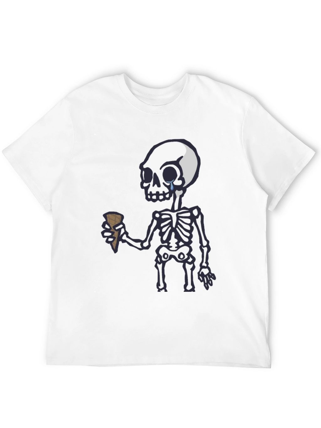 Crying Skeleton Ice Cream T-Shirt