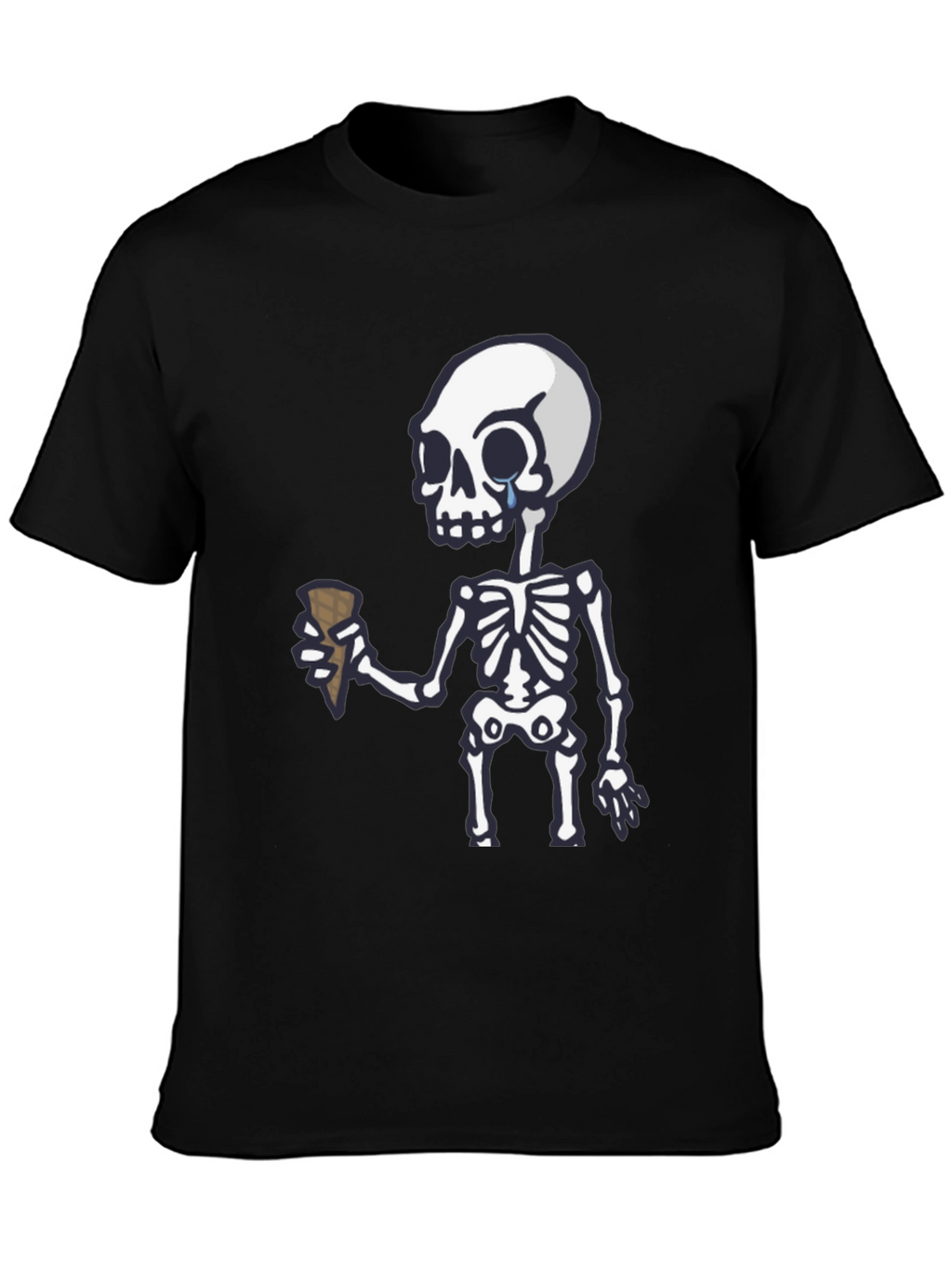 Crying Skeleton Ice Cream T-Shirt