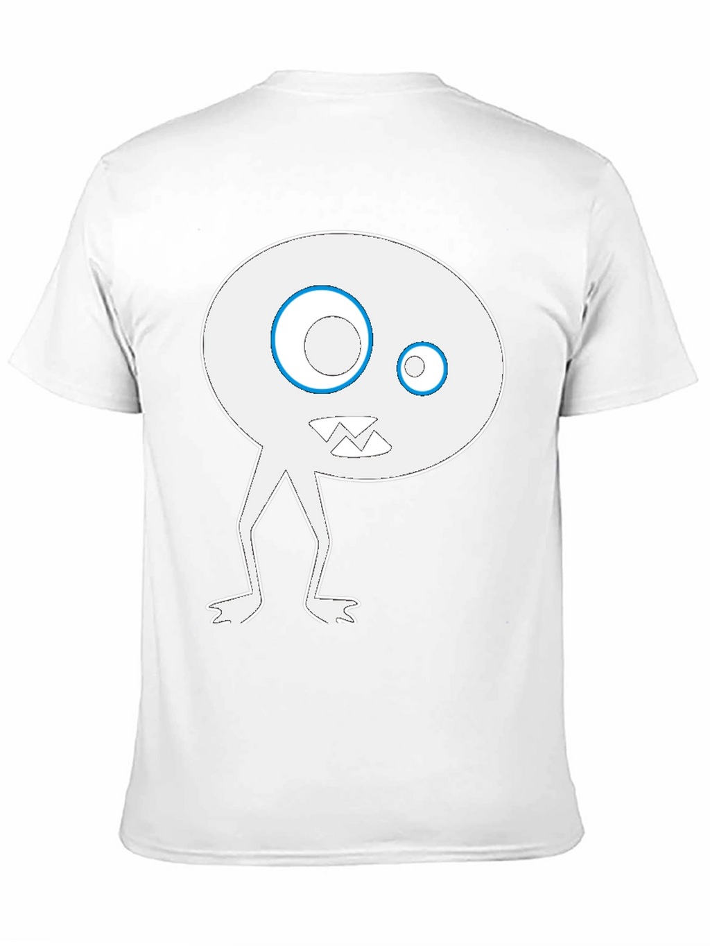 Funky Monster Graphic Tee - Black Cotton Blend Shirt