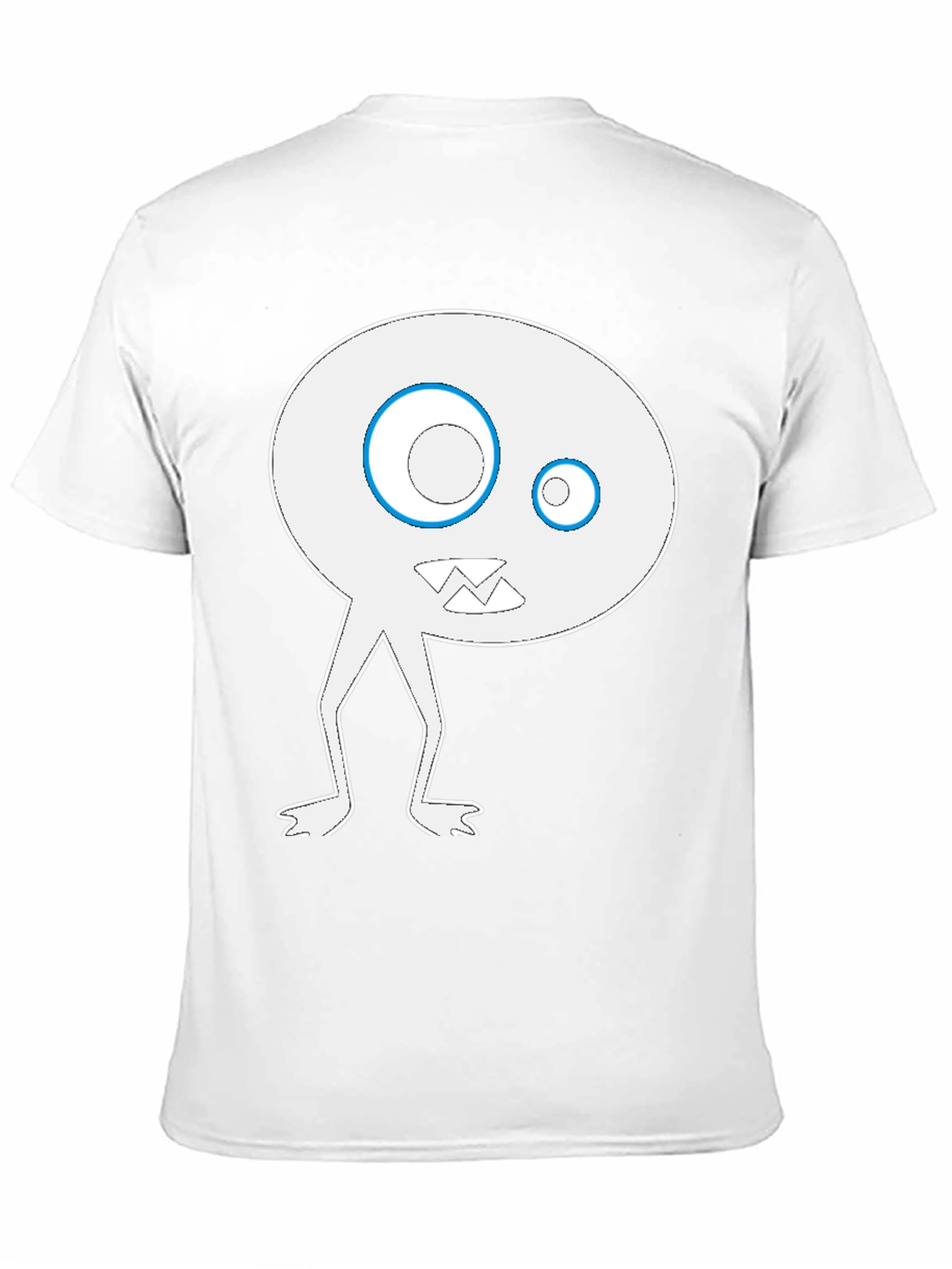 Funky Monster Graphic Tee - Black Cotton Blend Shirt