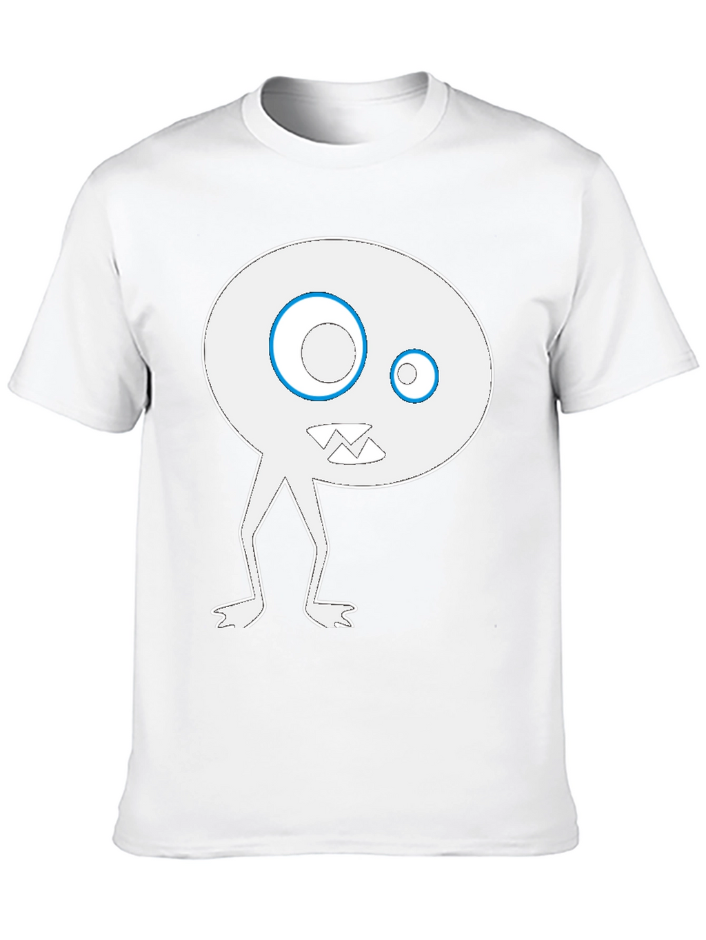 Funky Monster Graphic Tee - Black Cotton Blend Shirt
