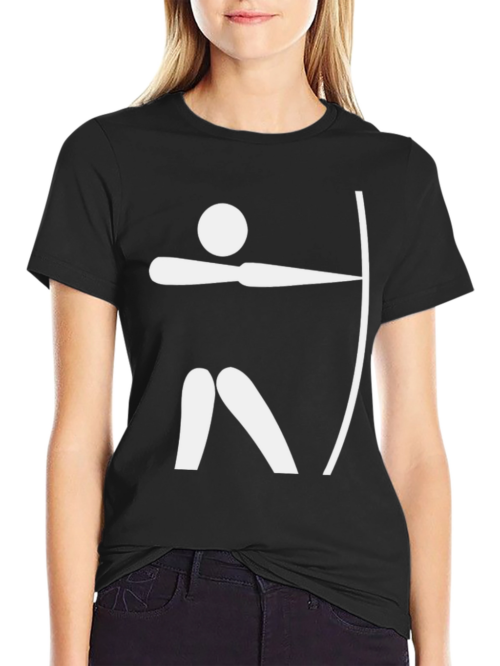 Archery Graphic Tee - Black Cotton T-Shirt