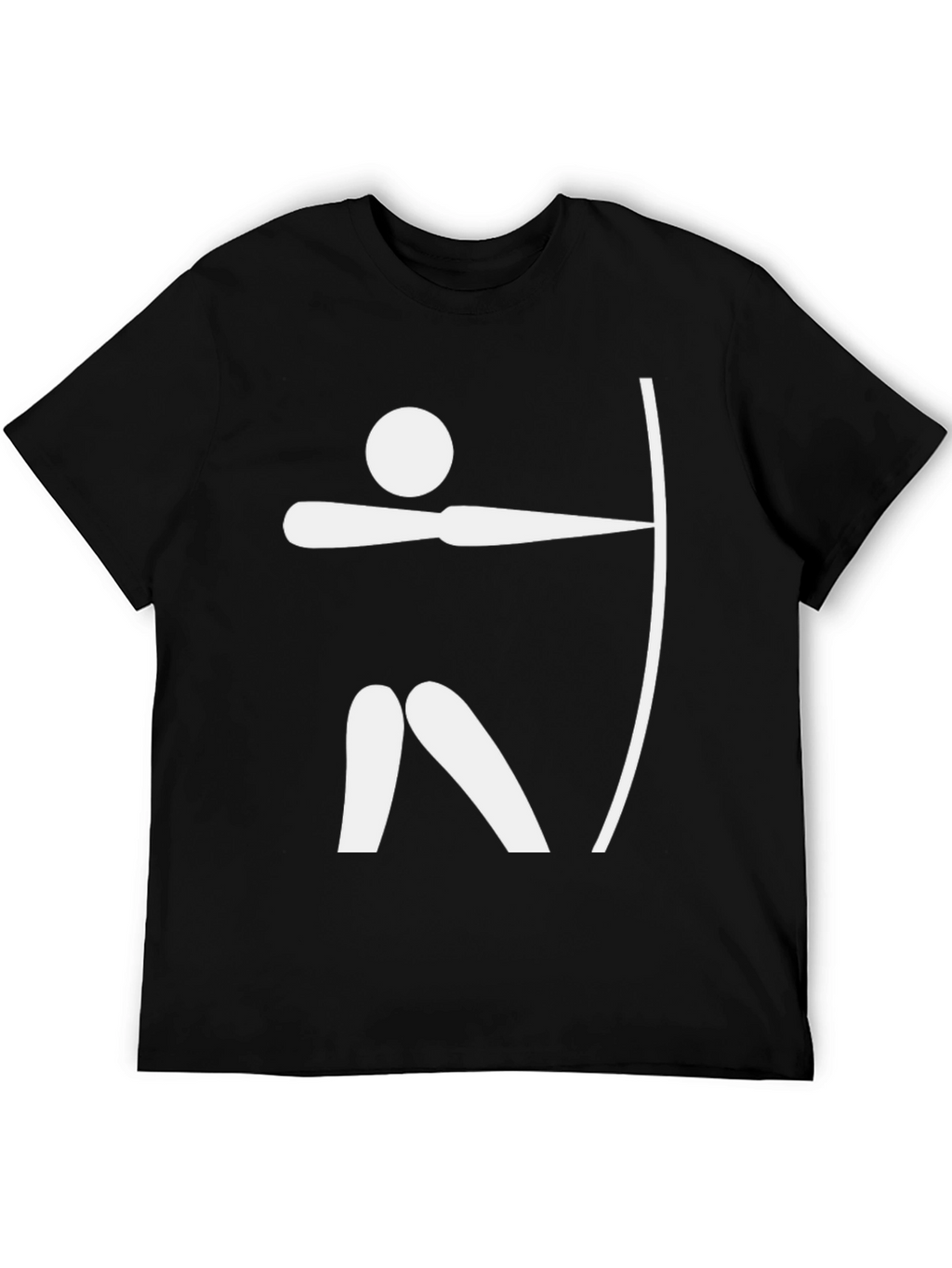 Archery Graphic Tee - Black Cotton T-Shirt