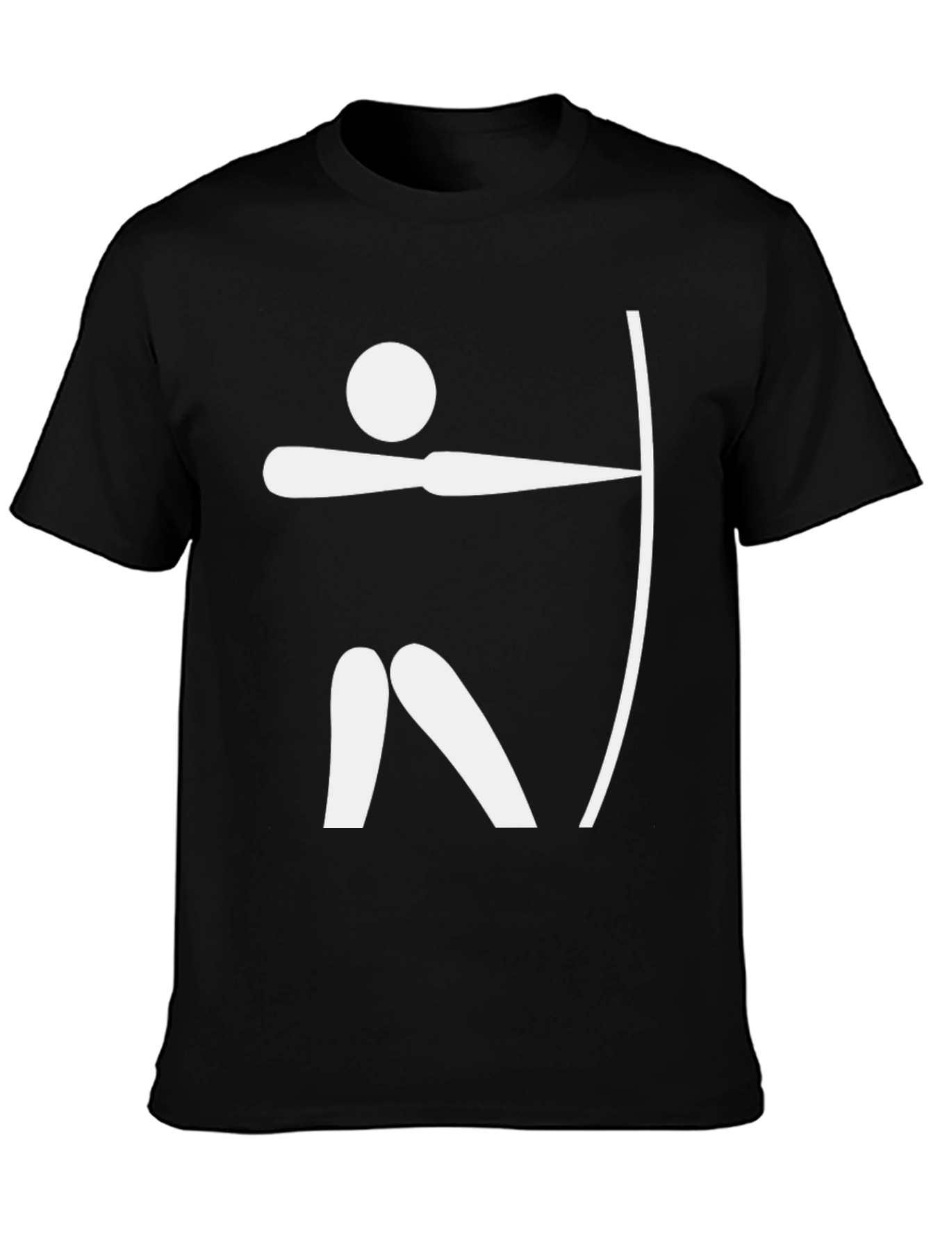 Archery Graphic Tee - Black Cotton T-Shirt