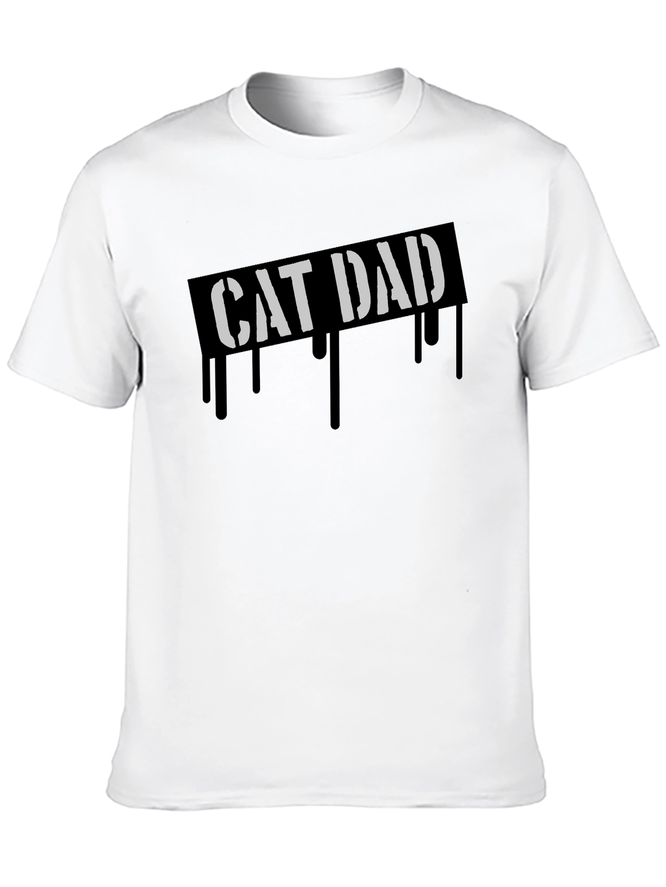 Cat Dad Graphic Tee - Cool Fathers Day Gift
