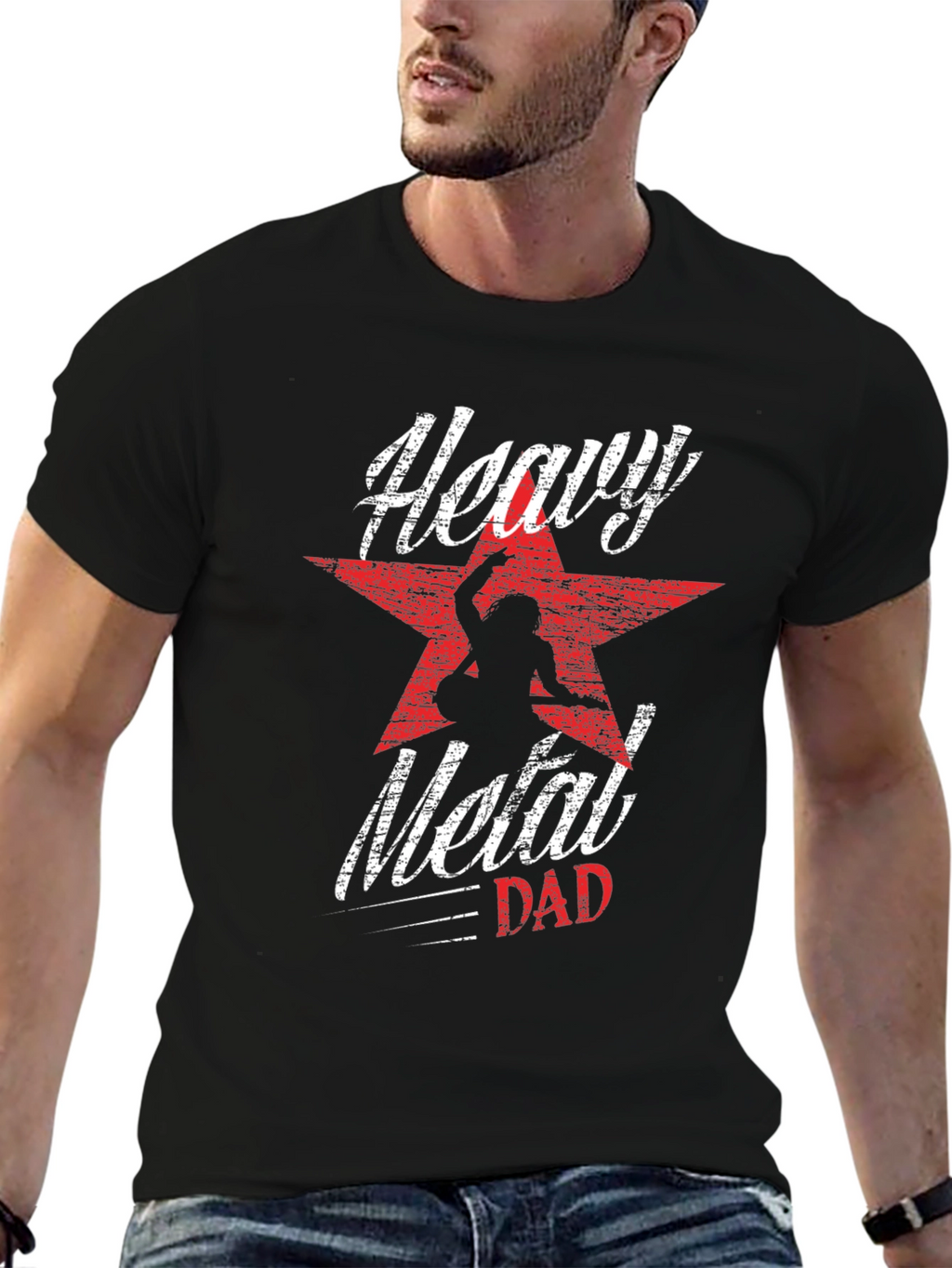 Heavy Metal Dad Graphic Tee - Rock On!