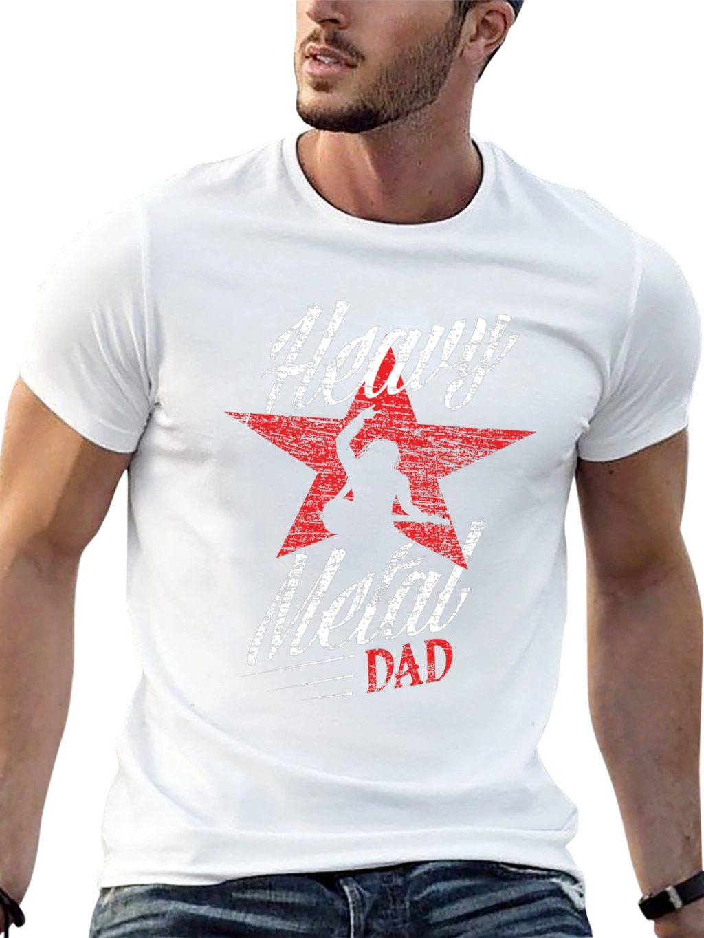 Heavy Metal Dad Graphic Tee - Rock On!