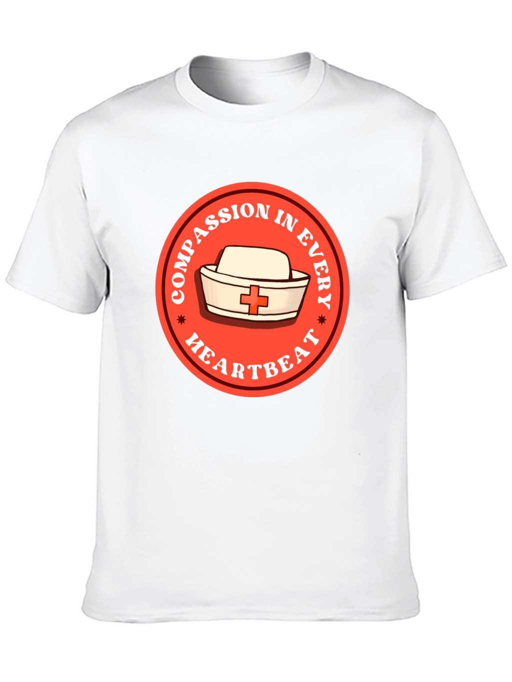 Compassion in Every Heartbeat Nurse T-Shirt