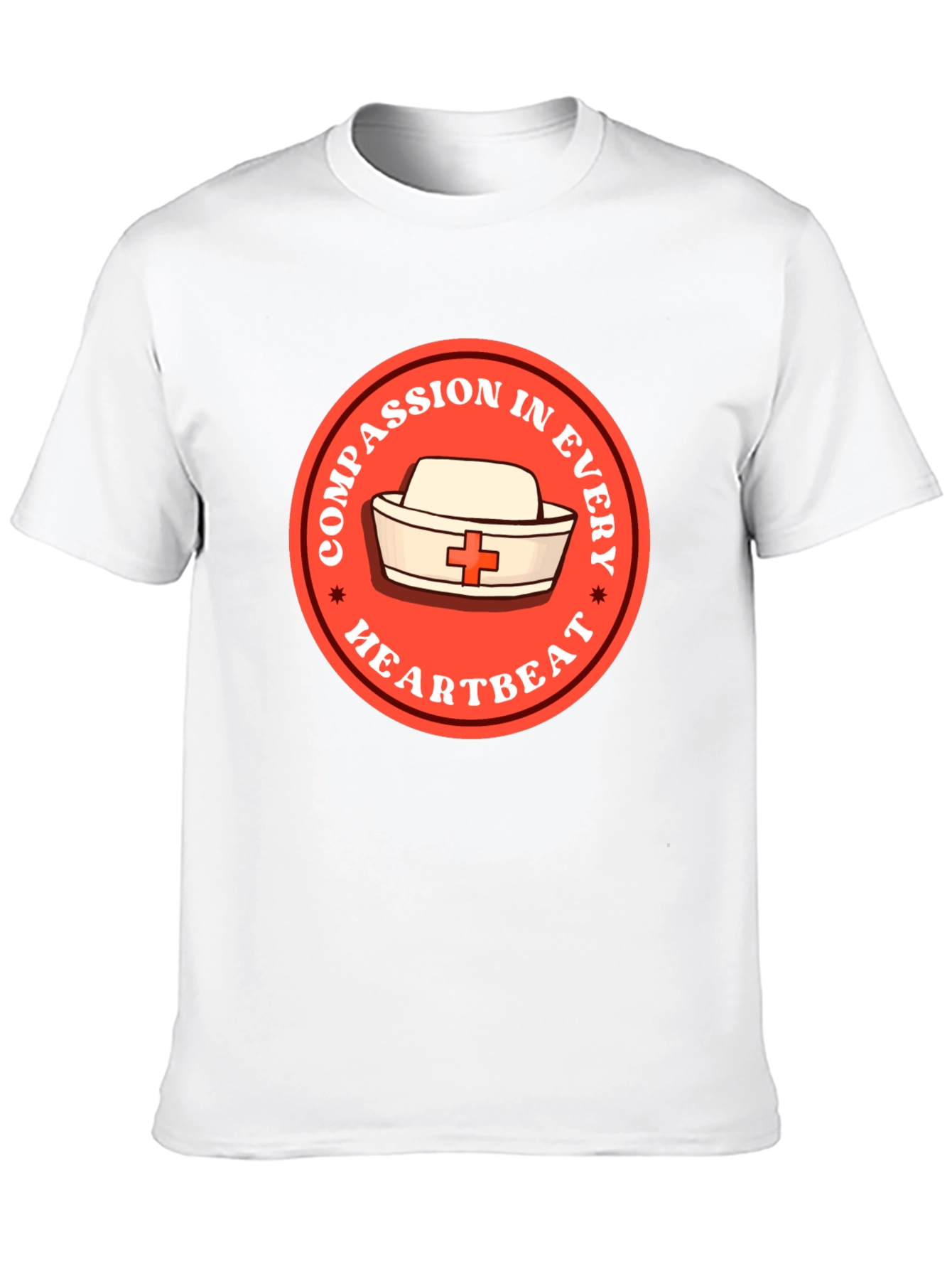 Compassion in Every Heartbeat Nurse T-Shirt