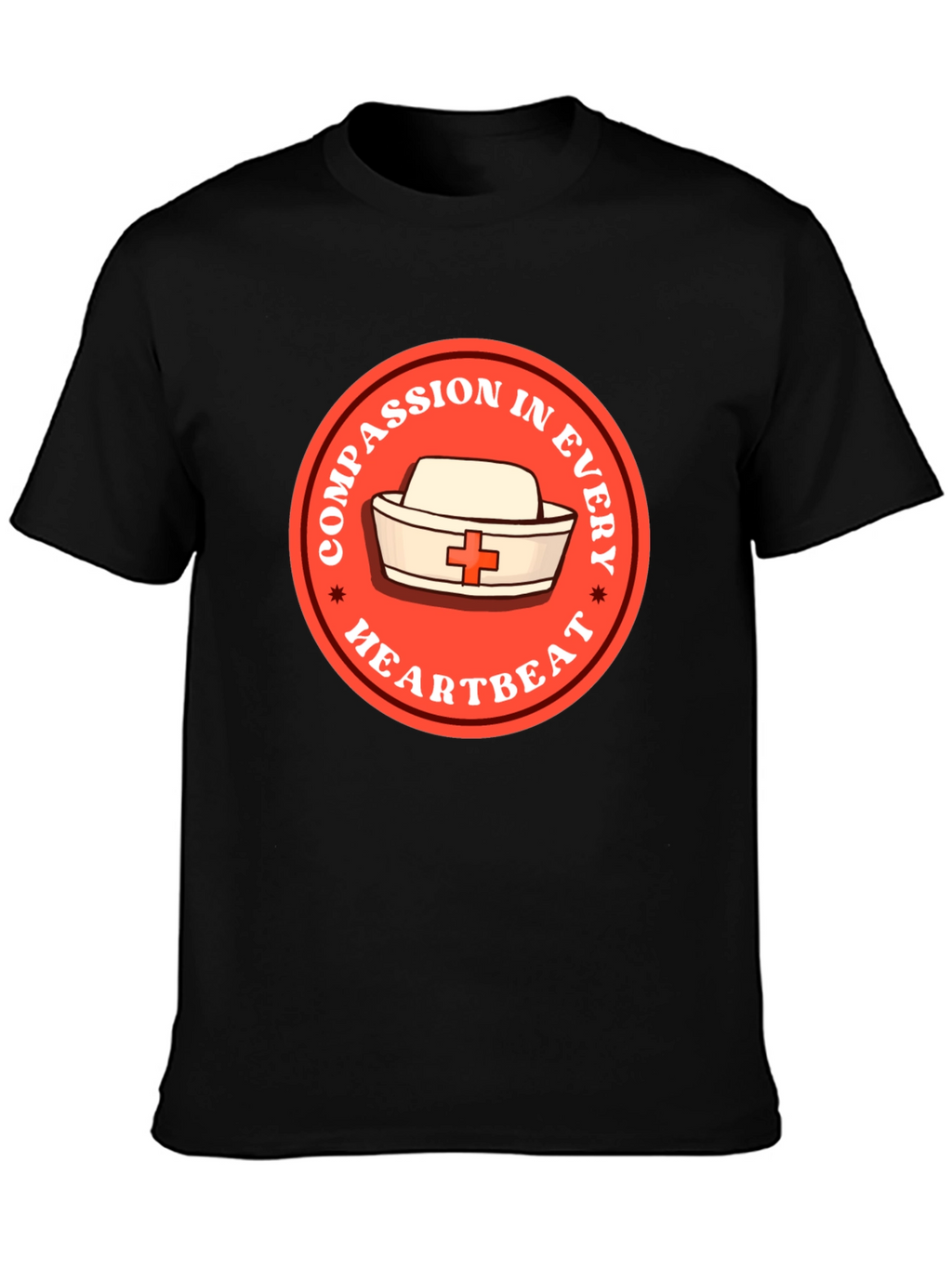 Compassion in Every Heartbeat Nurse T-Shirt