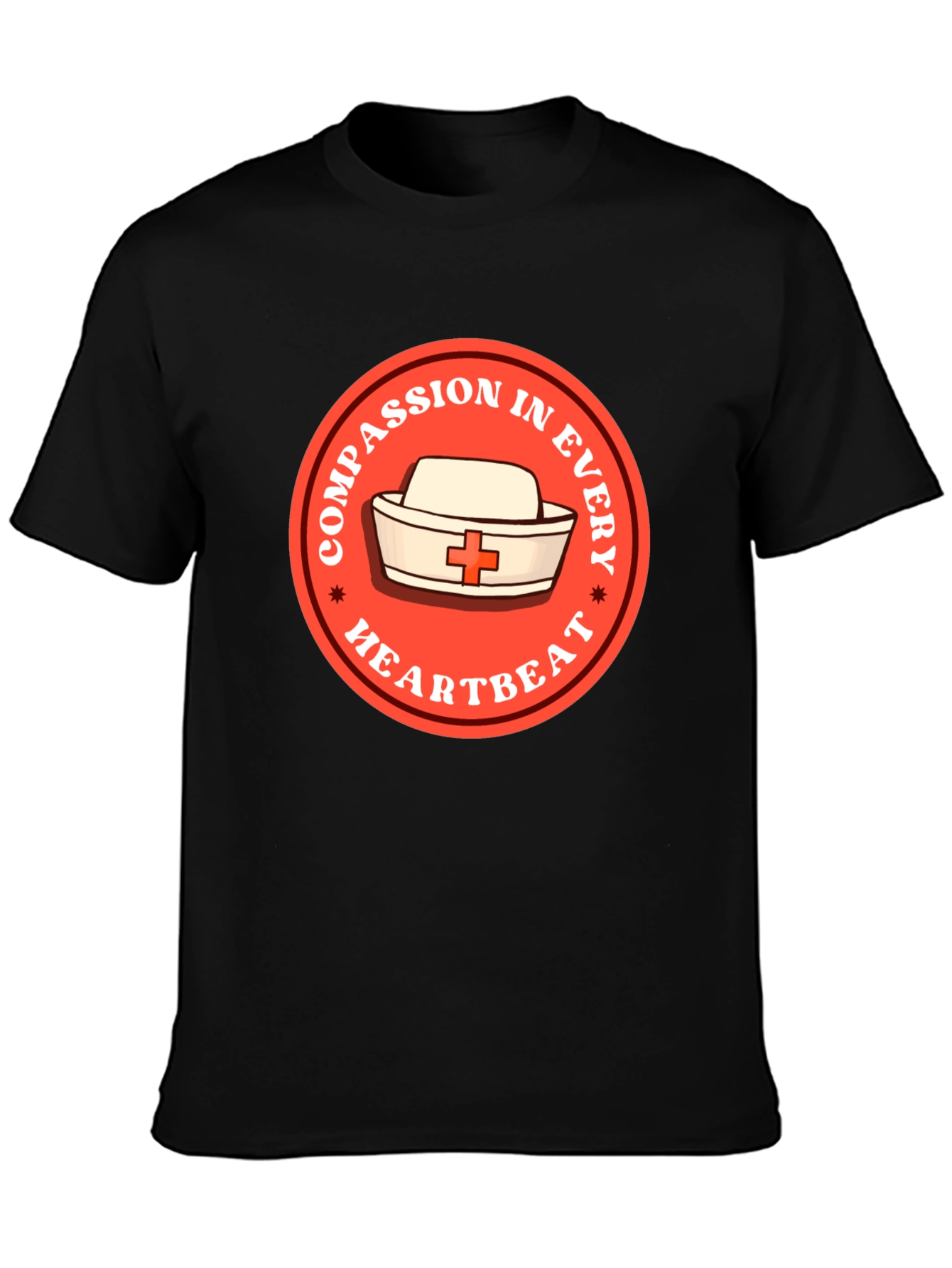 Compassion in Every Heartbeat Nurse T-Shirt