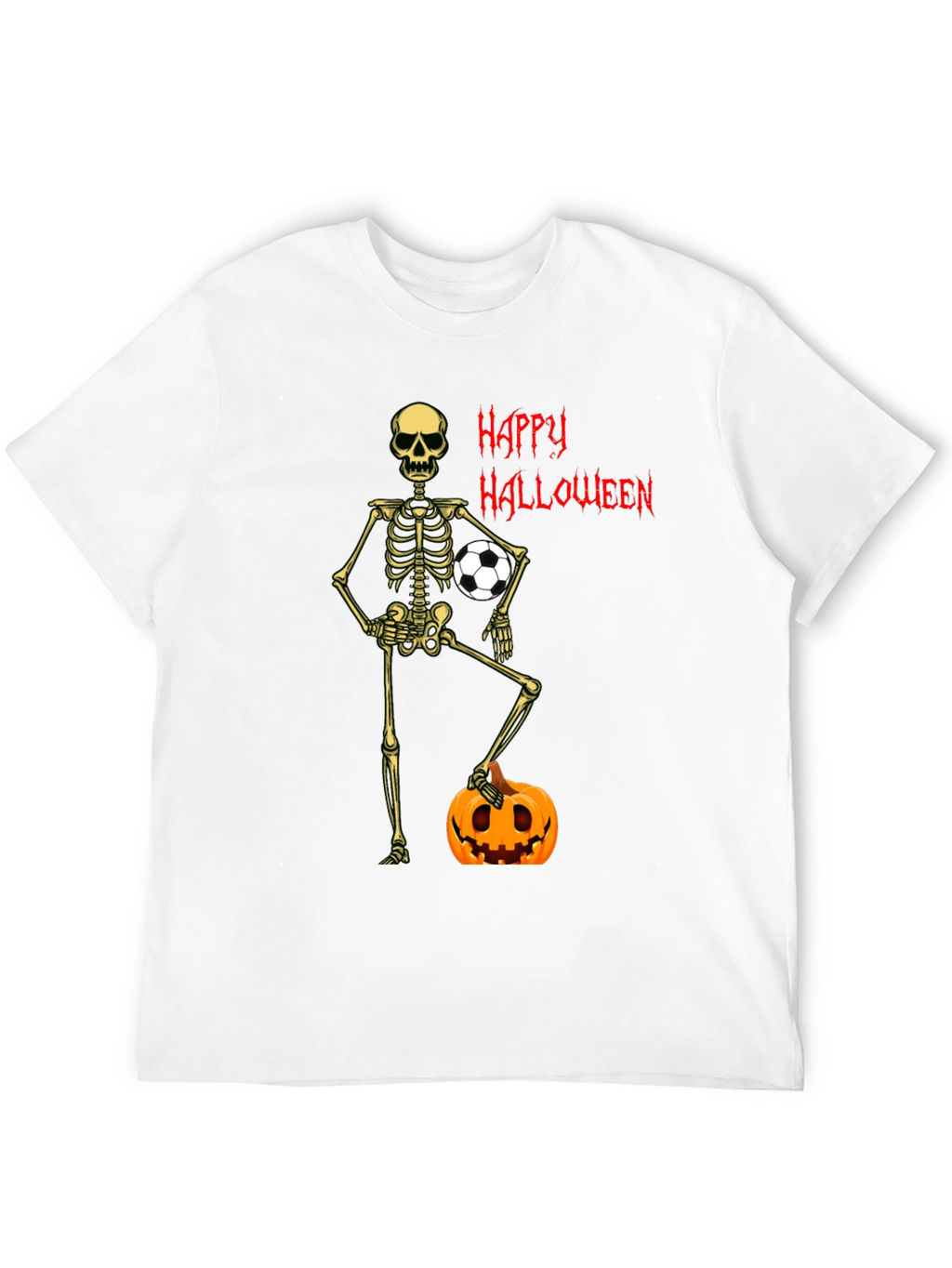 Skeleton Soccer Halloween T-Shirt