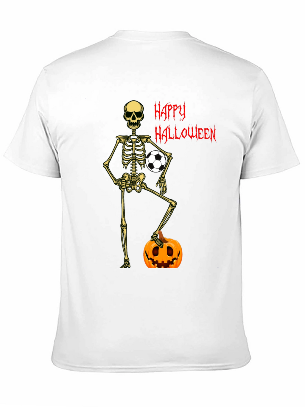 Skeleton Soccer Halloween T-Shirt