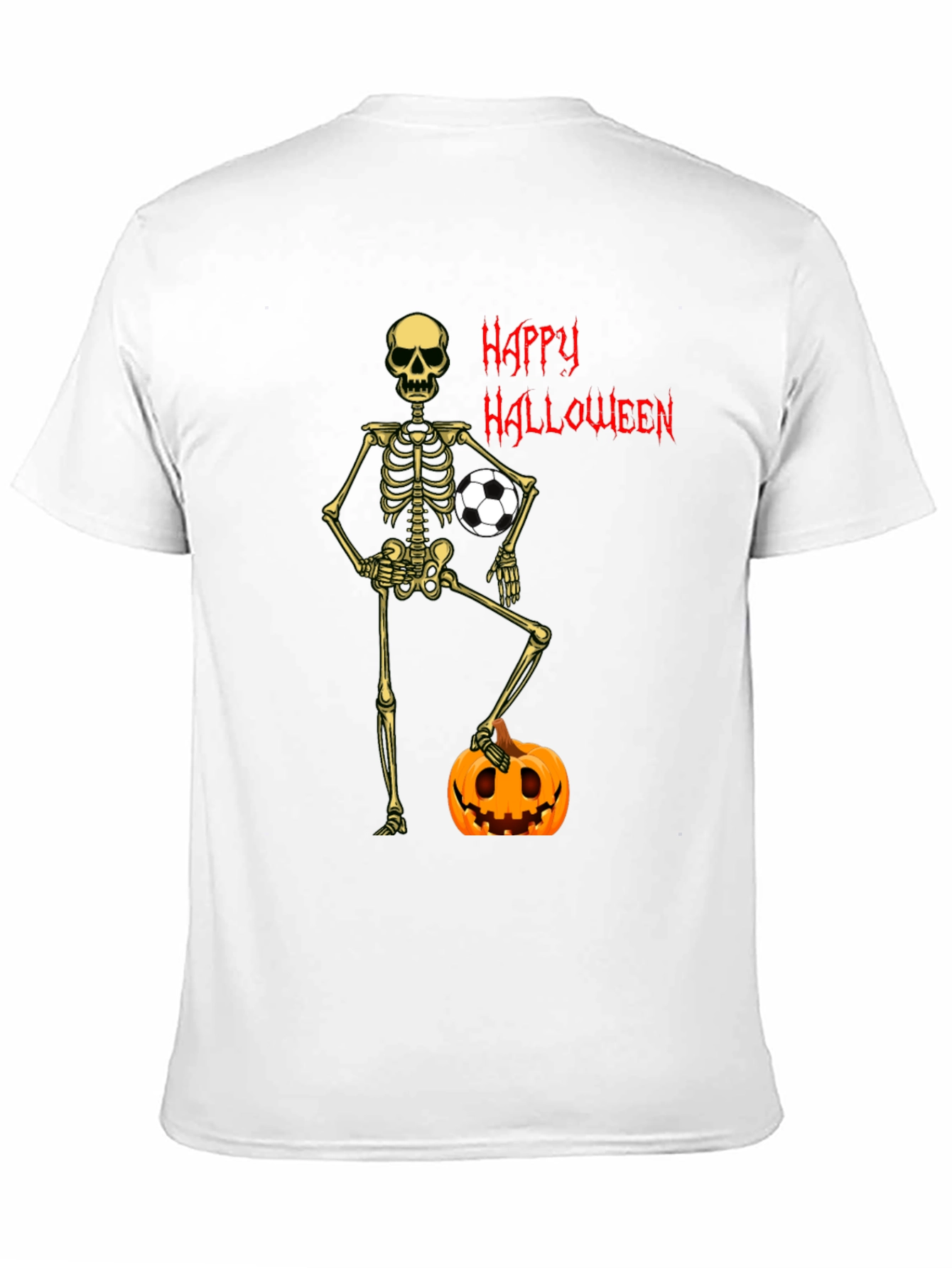 Skeleton Soccer Halloween T-Shirt