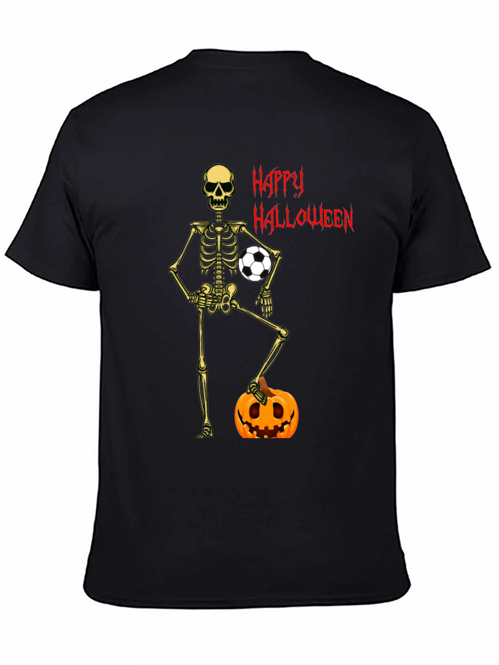 Skeleton Soccer Halloween T-Shirt