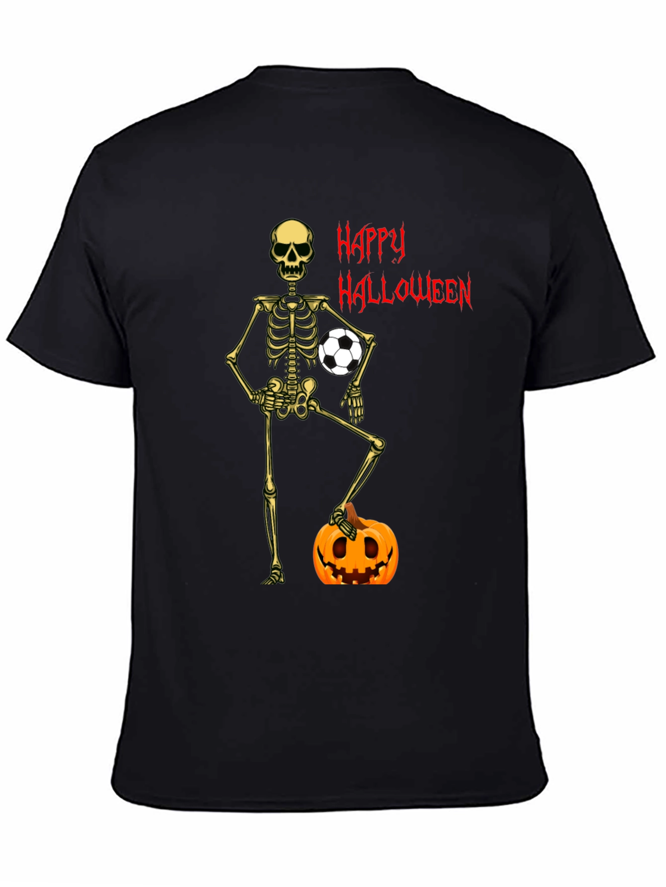 Skeleton Soccer Halloween T-Shirt
