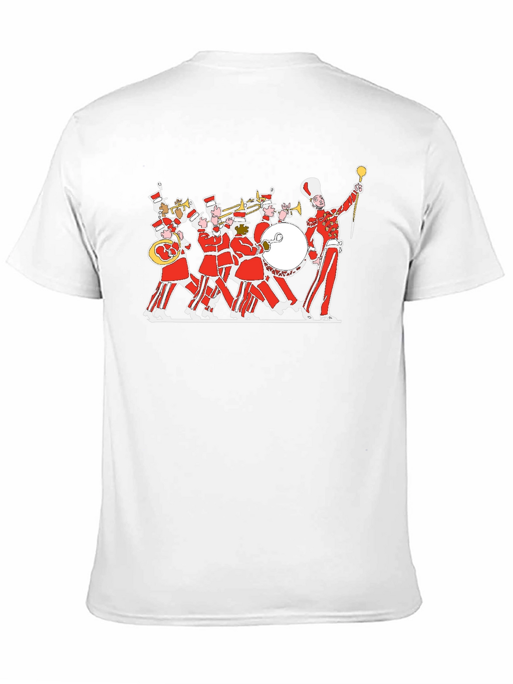 Marching Band Graphic Tee - Black Cotton T-Shirt