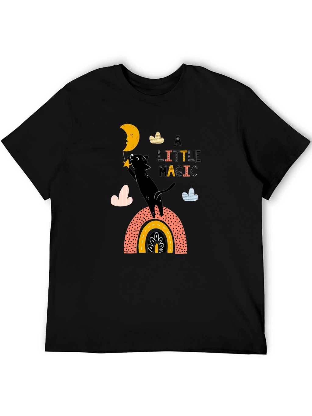 Magical Moon Cat Graphic Tee