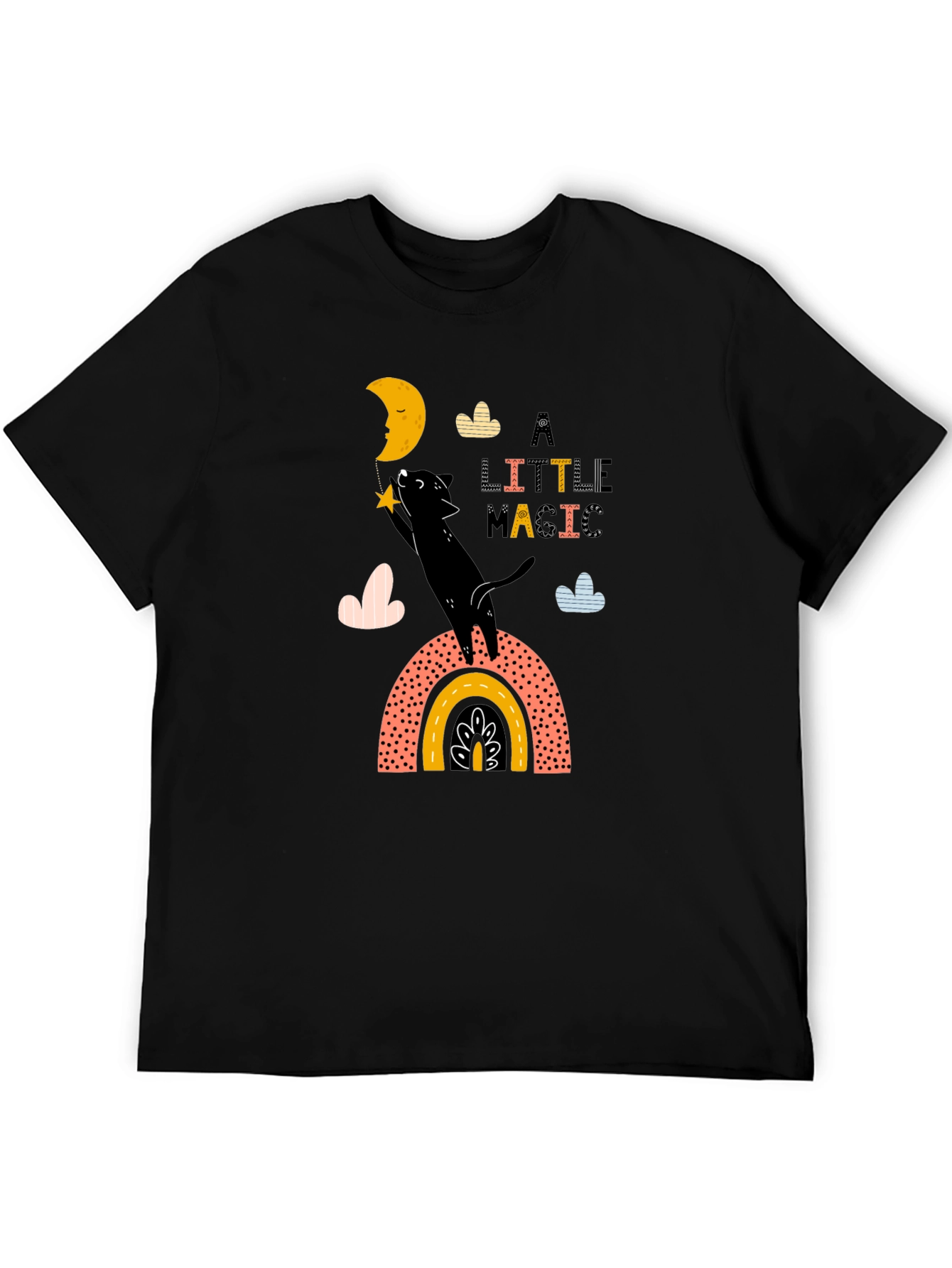 Magical Moon Cat Graphic Tee