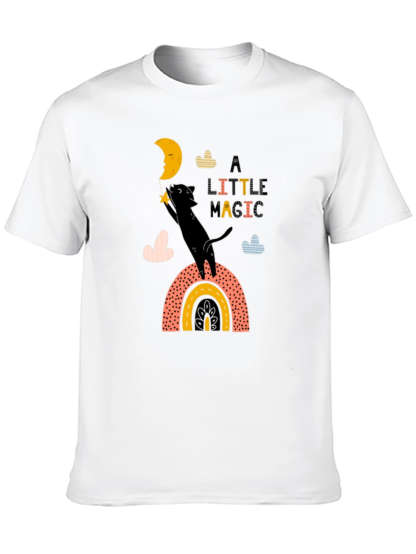 Magical Moon Cat Graphic Tee