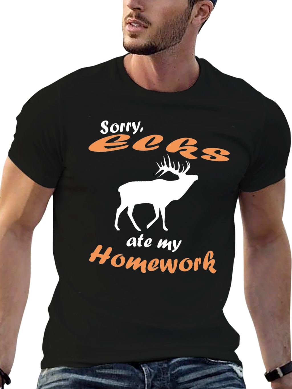 Funny Deer Ate My Homework T-Shirt