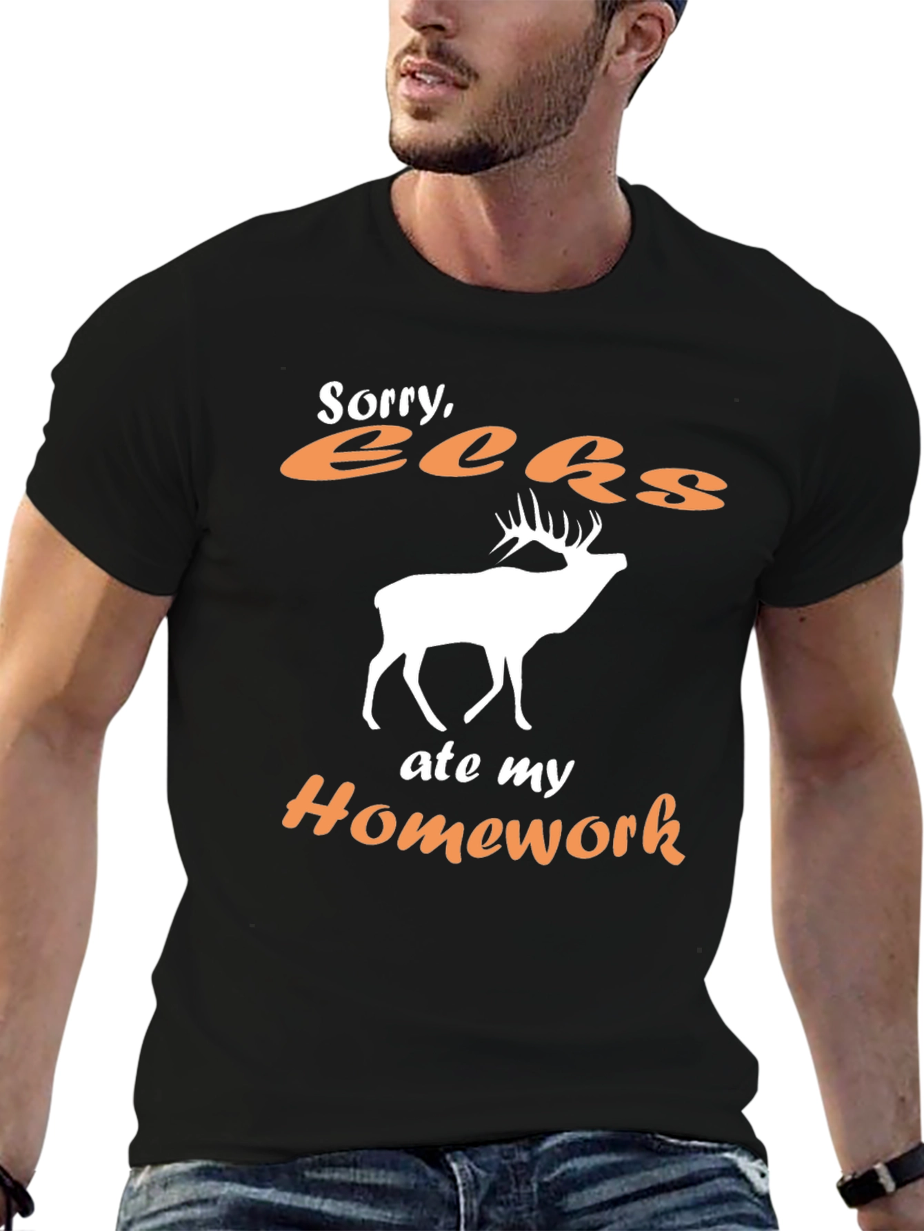 Funny Deer Ate My Homework T-Shirt