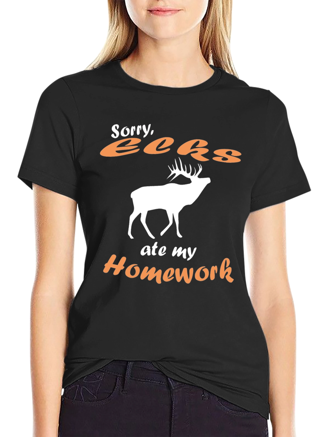 Funny Deer Ate My Homework T-Shirt