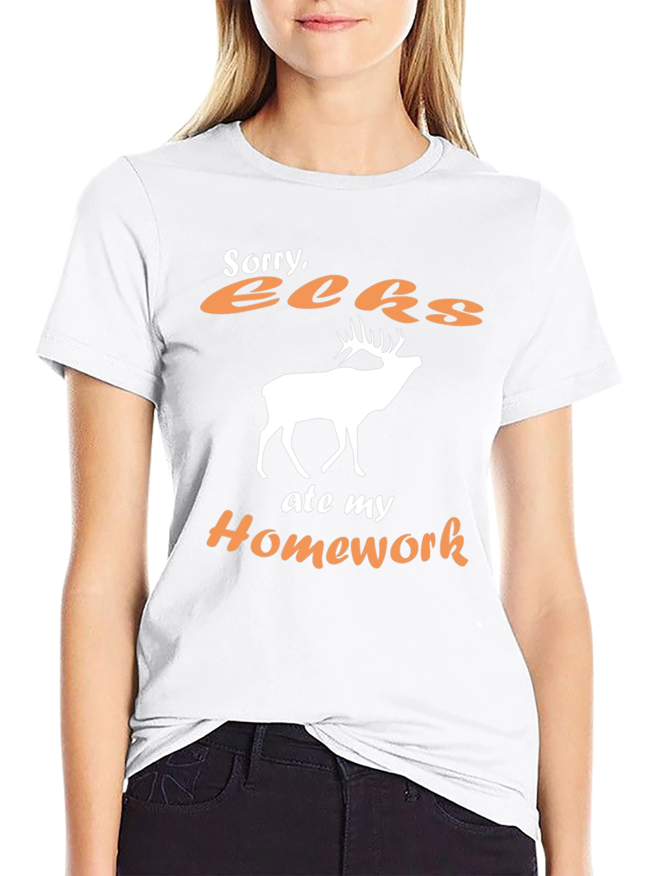 Funny Deer Ate My Homework T-Shirt