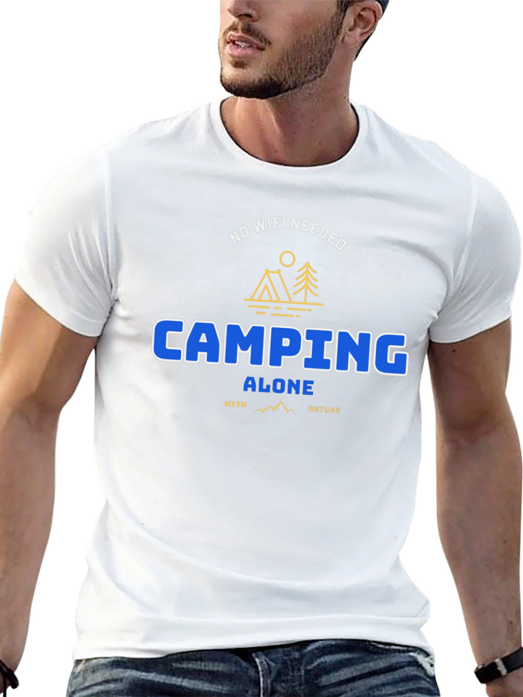 Camping Alone Tee: No WiFi Needed Nature Shirt