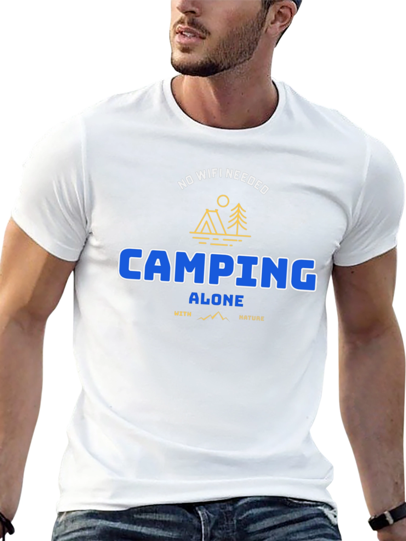 Camping Alone Tee: No WiFi Needed Nature Shirt