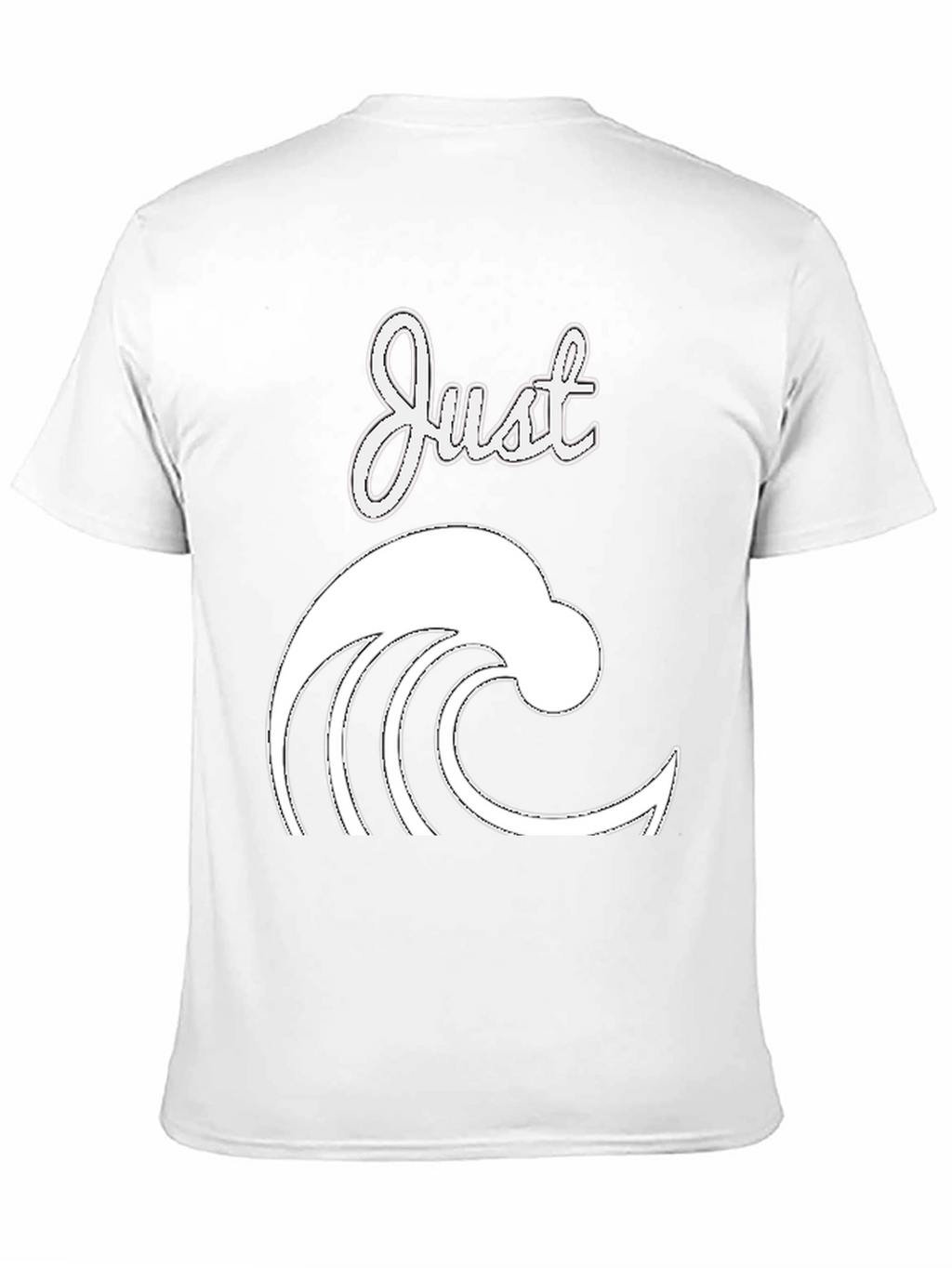 Just Wave Graphic Tee - Black Casual T-Shirt