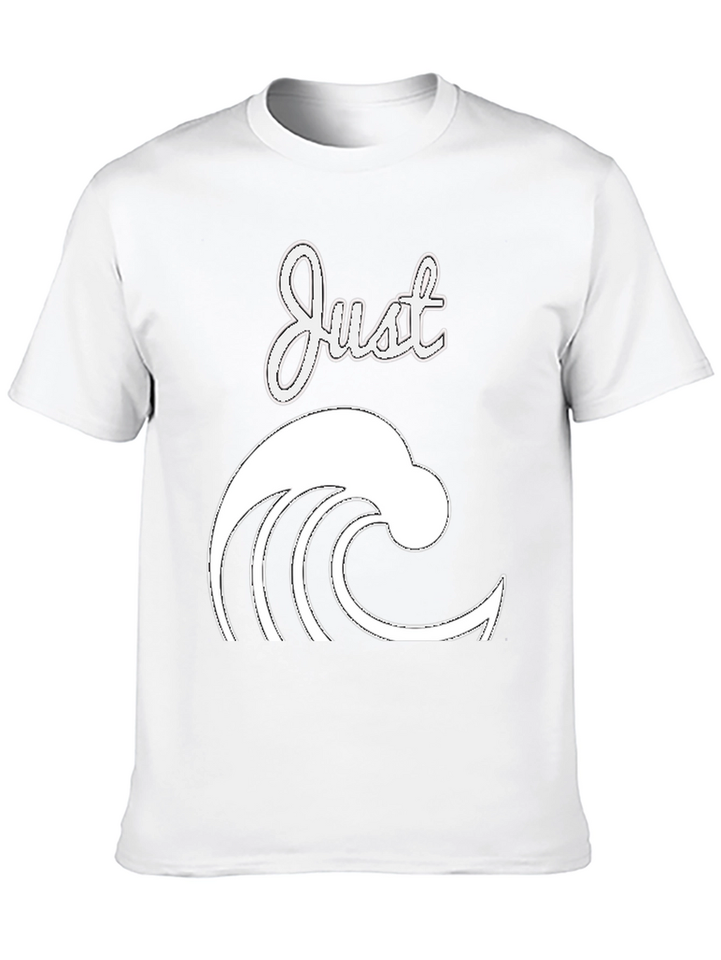 Just Wave Graphic Tee - Black Casual T-Shirt